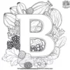 Letter B Fruits Coloring Pages