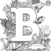 Letter B Under the Sea Coloring Pages