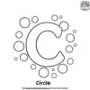 Letter C With Circle Coloring Pages