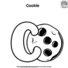 Letter C With Cookie Coloring Pages