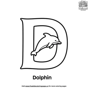 Letter D Coloring Pages