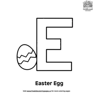 Letter E Coloring Pages