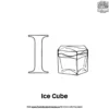 Letter I With Ice Cube Coloring Pages