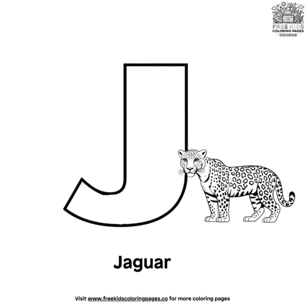 Letter j coloring pages