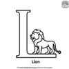 Letter L Coloring Pages