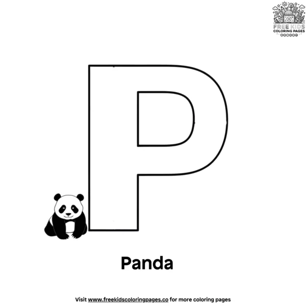 Letter p coloring pages