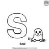 Letter S With Seal Coloring Pages