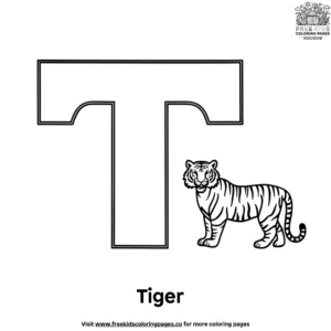 Letter t coloring pages