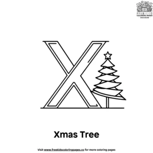 Letter X Coloring Pages