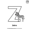 Letter Z Coloring Pages