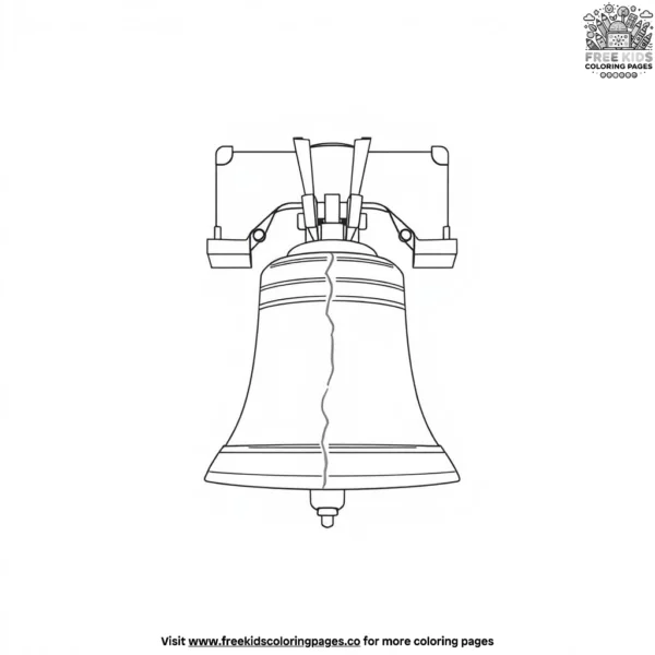 Liberty bell coloring pages