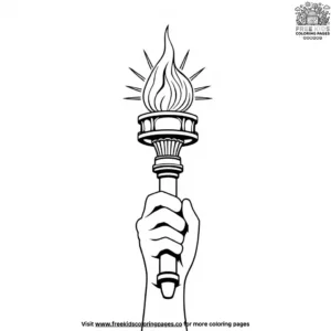 Liberty Torch Coloring Pages