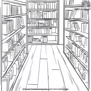 Library Book Haven Coloring Pages