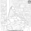 Library Corners Coloring Pages