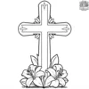 Lily and Cross Coloring Pages