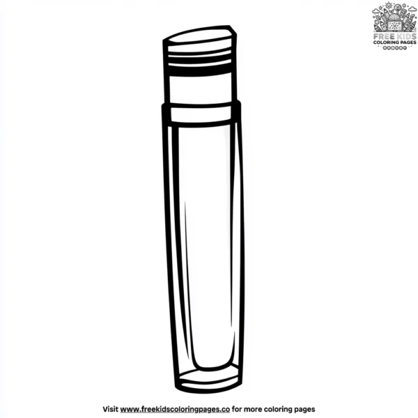 Lip gloss tubes coloring pages