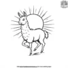 Llama Under The Sun Coloring Pages