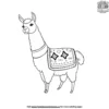 Llama With A Winter Jacket Coloring Pages