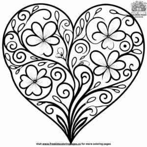 Love Blooms Coloring Pages