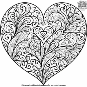 Love stories coloring pages