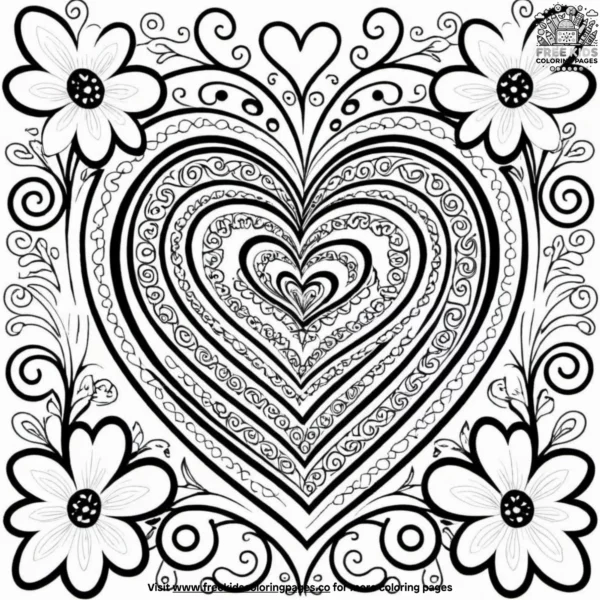 Lovely patterns coloring pages