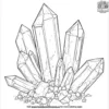 Luminous Citrine Crystal Coloring Pages