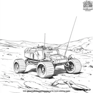 Lunar Rover Coloring Pages