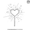 Magic Heart Wand Coloring Pages