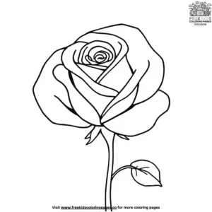 Magic Rose Coloring Pages