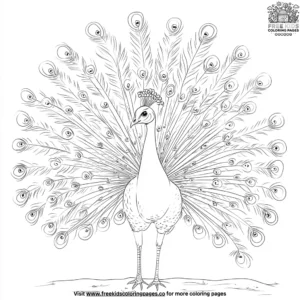 Majestic Peacock Coloring Pages