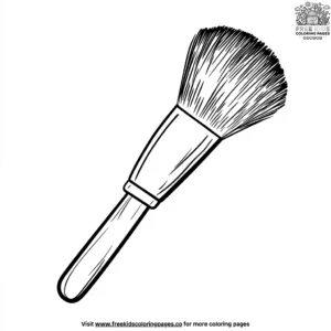 Makeup Brush Coloring Pages