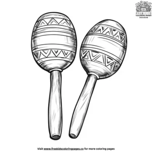 Maracas Fun Coloring Pages