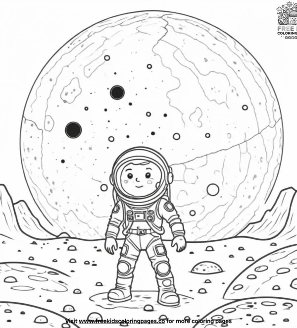 Mars coloring pages