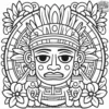 Mayan Art Coloring Pages