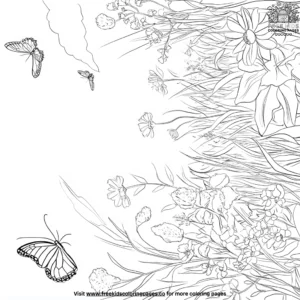 Meadow Exploration Coloring Pages