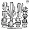 Mexican Cactus Coloring Pages