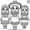 Mexican Doll Coloring Pages