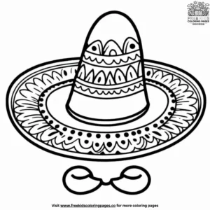 Mexican Hat Coloring Pages