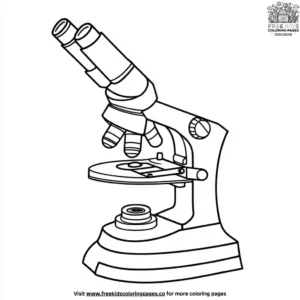 Microscope and Lab Discoveries Coloring Pages