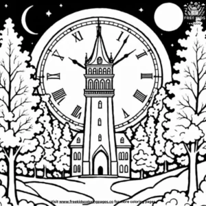 Midnight Chime Coloring Pages