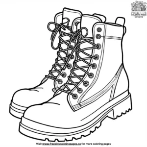 Army Boots Coloring Pages