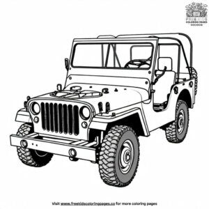 Military Jeep Coloring Pages