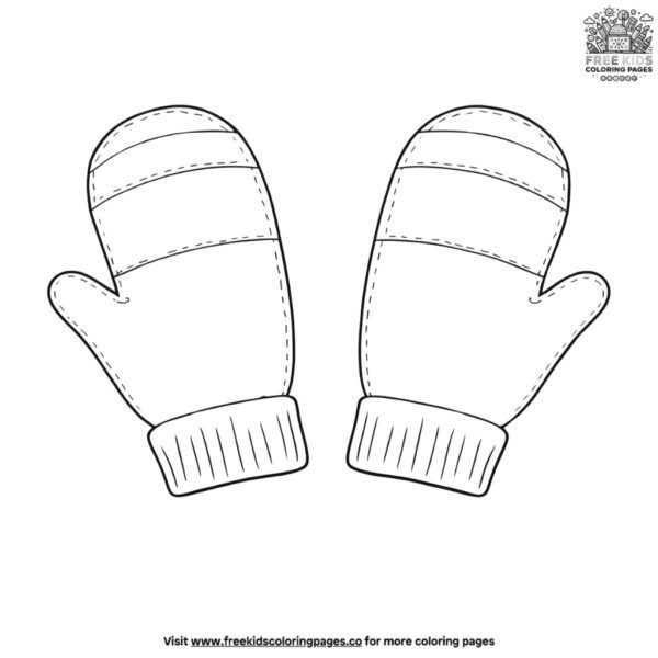 Mittens coloring pages