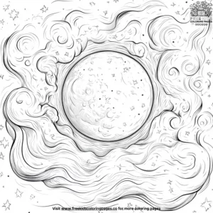 Moon Glow Coloring Pages