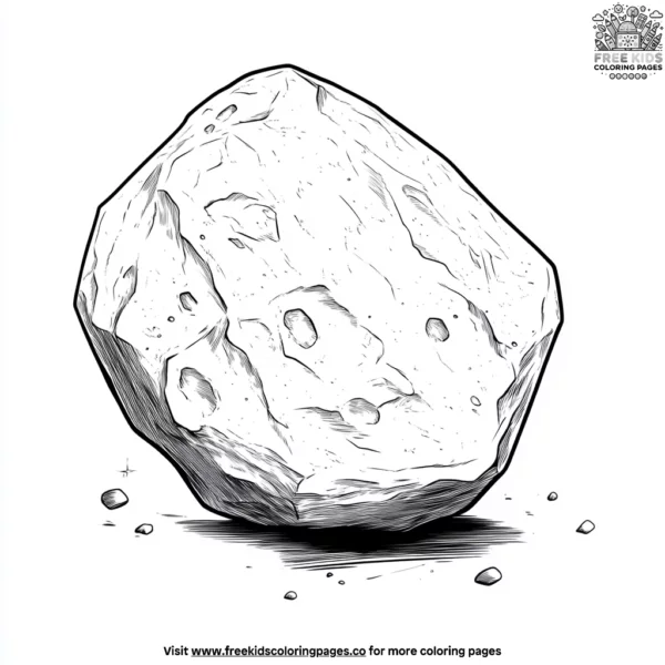 Moon rock coloring pages