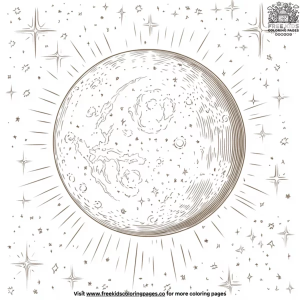 Moon spirit coloring pages