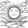 Morning Sun Coloring Pages