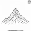 Mountain Peak Coloring Pages