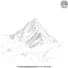 Mountain in the Clouds Coloring Pages