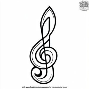 Music note coloring pages